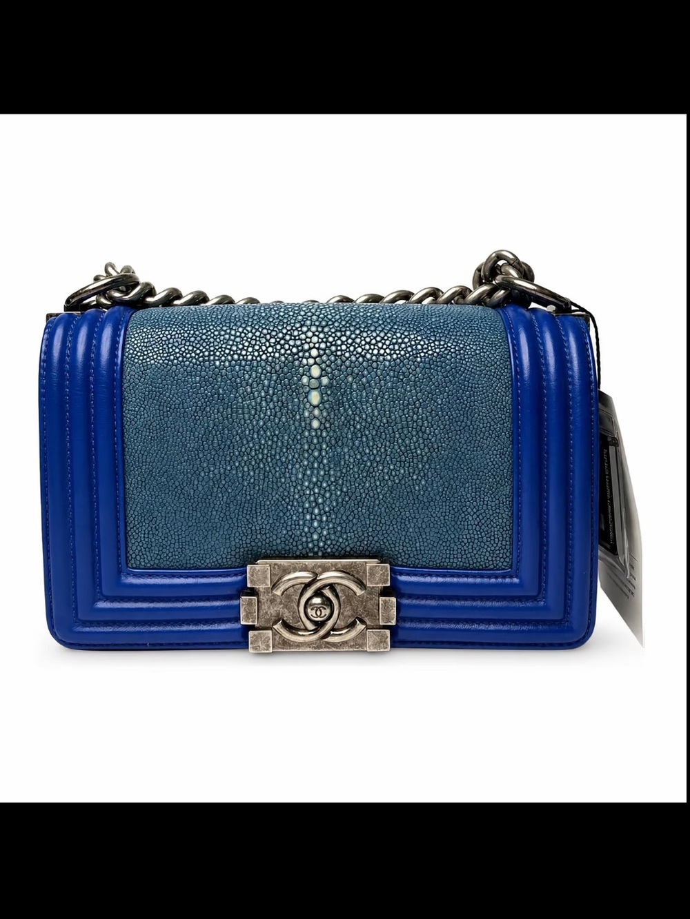 CHANEL X Shoulder bags Galuchat Stingray Small Boy Flap Blue 2608170003